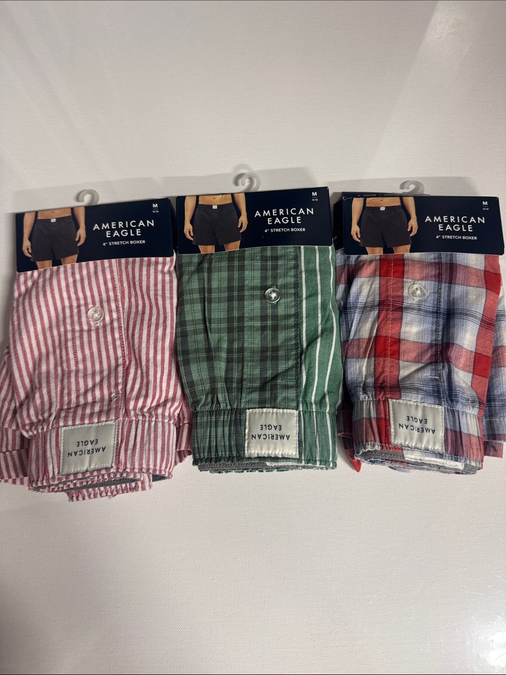 American Eagle Boxers Mens Medium 3 Pack